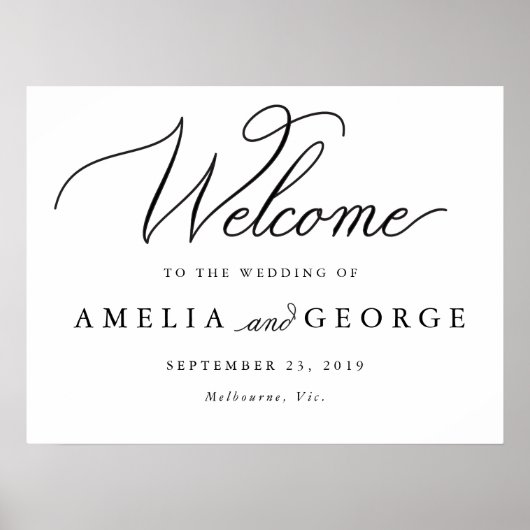 Begrüßungszeichen Poster (Vorne)