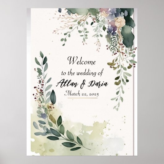 Begrüßungszeichen Poster (Vorne)