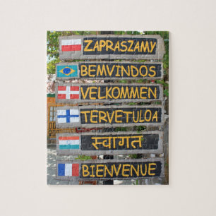 Begrüßungszeichen Puzzle