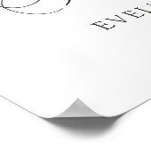 Begrüßungszeichen: Rosenblätterung Poster (Ecke)