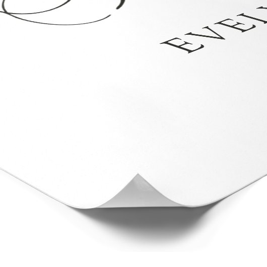 Begrüßungszeichen: Rosenblätterung Poster (Ecke)