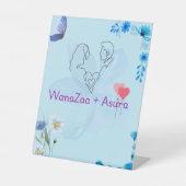 Begrüßungszeichen Sockelschild (Vorderseite)