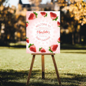 Begrüßungszeichen Strawberry Baby Duster Poster