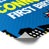 Begrüßungszeichen Superhero Poster (Ecke)