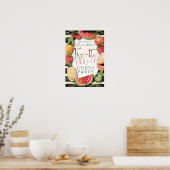 BEGRÜSSUNGSZEICHEN | Two-tti Frutti Fruit Birthday Poster (Küche)