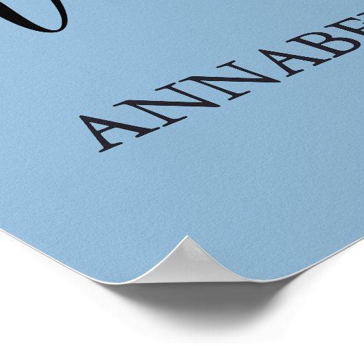 Begrüßungszeichen über der Monddusche Poster (Ecke)