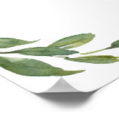 Begrüßungszeichen von Burgundy Blush Poster (Ecke)