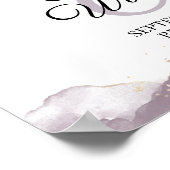 Begrüßungszeichen von Burgundy Poster (Ecke)