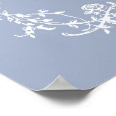 Begrüßungszeichen von Dusty Blue Classic Poster (Ecke)