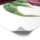 Begrüßungszeichen von Dusty Rose & Burgund Poster (Ecke)