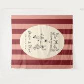 Begrüßungszeichen von Hand Drawn Scribble Wandteppich (Vorderseite (Horizontal))