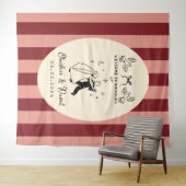 Begrüßungszeichen von Hand Drawn Scribble Wandteppich (Beispiel (Horizontal))