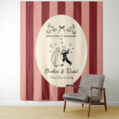 Begrüßungszeichen von Hand Drawn Scribble Wandteppich (Beispiel)