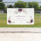 Begrüßungszeichen von Lavender Blush White Floral  Banner (Insitu)