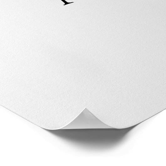 Begrüßungszeichen von Peonies Poster (Ecke)