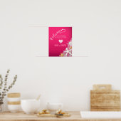 Begrüßungszeichen von Starfish Netting | Fuschia Poster (Küche)