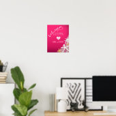 Begrüßungszeichen von Starfish Netting | Fuschia Poster (Heimbüro)