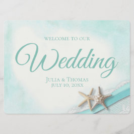 Begrüßungszeichen von Starfish und Lace Vintag Bea Einladung