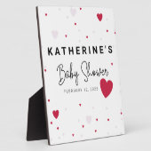 Begrüßungszeichen von Valentinins Babydusche Fotoplatte (Seite)