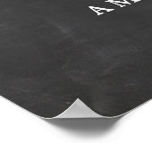 Begrüßungszeichen Wählen Sie Ihre Größe Pinseltafe Poster (Ecke)