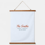 Begrüßungszeichen Wandteppich Mit Holzrahmen (Vorderseite)