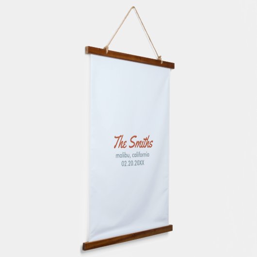 Begrüßungszeichen Wandteppich Mit Holzrahmen (Gewinkelt)