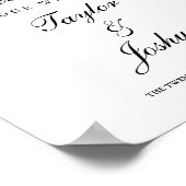 Begrüßungszeichen Wasserfarbe Wildblume Poster (Ecke)