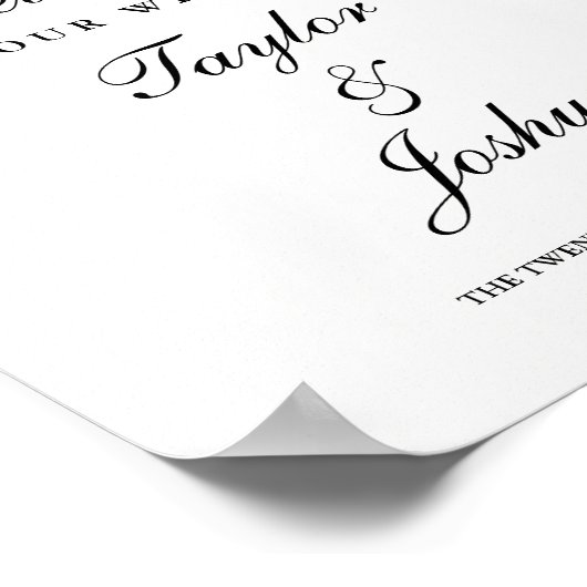 Begrüßungszeichen Wasserfarbe Wildblume Poster (Ecke)