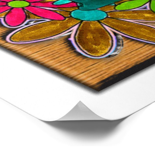 Begrüßungszeichen Zuhause Poster (Ecke)