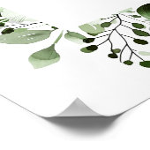 Begrüßungszeichen zum 25. Hochzeitstag Poster (Ecke)