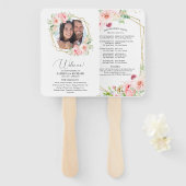 Begrüßungszeremonie Programm Elegante Florenz Fächer (Vorne und Hinten)