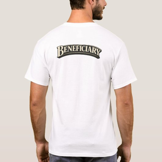 Begünstigter T-Shirt (Rückseite)
