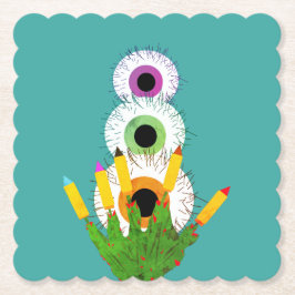 Behaarte Augen  Untersetzer