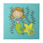 Behaarte Meerjungfrau Browns Fliese (Vorderseite)