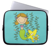 Behaarte Meerjungfrau Browns Laptopschutzhülle (Vorderseite)