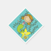 Behaarte Meerjungfrau Browns Serviette (Ecke)