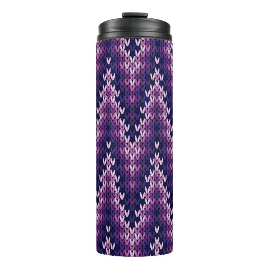 Behaglich im Stil bleibe mit dem Knittern der Wärm Thermosbecher (Vorderseite)