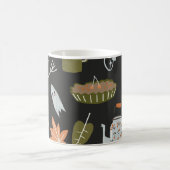 Behagliche Herbstelemente: Warmes Muster. Kaffeetasse (Mittel)