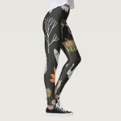 Behagliche Herbstelemente: Warmes Muster. Leggings (Rechts)