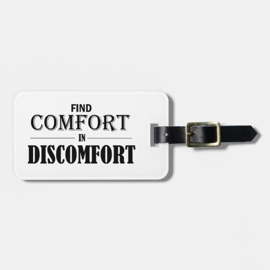 Behaglichkeit finden gepäckanhänger (Vorderseite horizontal)