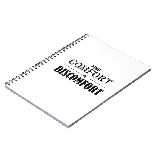 Behaglichkeit finden notizblock (Linke Seite)