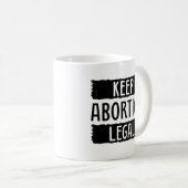 Behalt Abtreibung Legal Kaffeetasse (VorderseiteRechts)