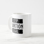 Behalt Abtreibung Legal Kaffeetasse (Vorderseite Links)