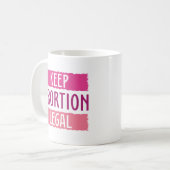 Behalt Abtreibung Legal Kaffeetasse (Vorderseite Links)