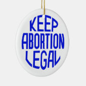 Behalt Abtreibung Legal Keramik Ornament (Rechts)