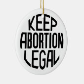 Behalt Abtreibung Legal Keramik Ornament (Rechts)