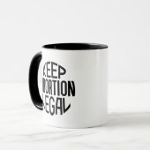 Behalt Abtreibung Legal Tasse (Vorderseite Links)