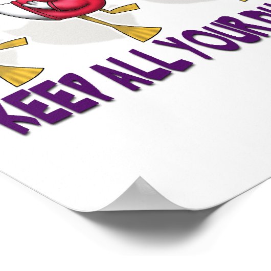 behalt alle Enten hintereinander Poster (Ecke)