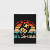 Behalt alle meine Vater-Witze an einem Vater-a-Bas Karte (Vorderseite)