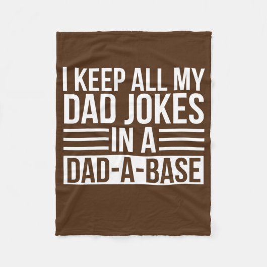 Behalt alle meinen Vater Joke in Vater Ein ungewöh Fleecedecke (Vorderseite)